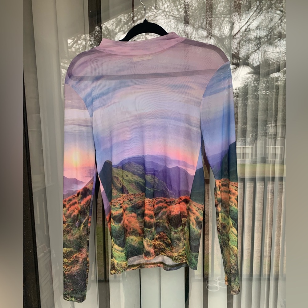 Sheer printed top